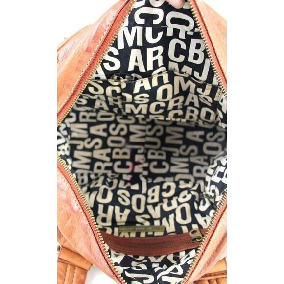 Marc by Marc Jacobs TAN BROWN GENUINE LEATHER TOTE SHOULDER BAG HANDBAG PURSE - Picture 6 of 12